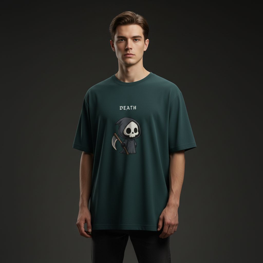 CUTE SKULL GRAPHIC Unisex OVERSIZED CLASSIC T-SHIRT